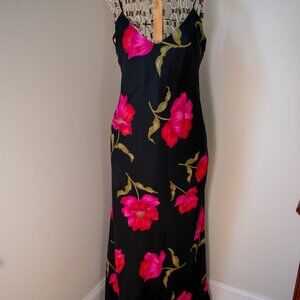 Vintage 1990's Floral Maxi Dress Size 00